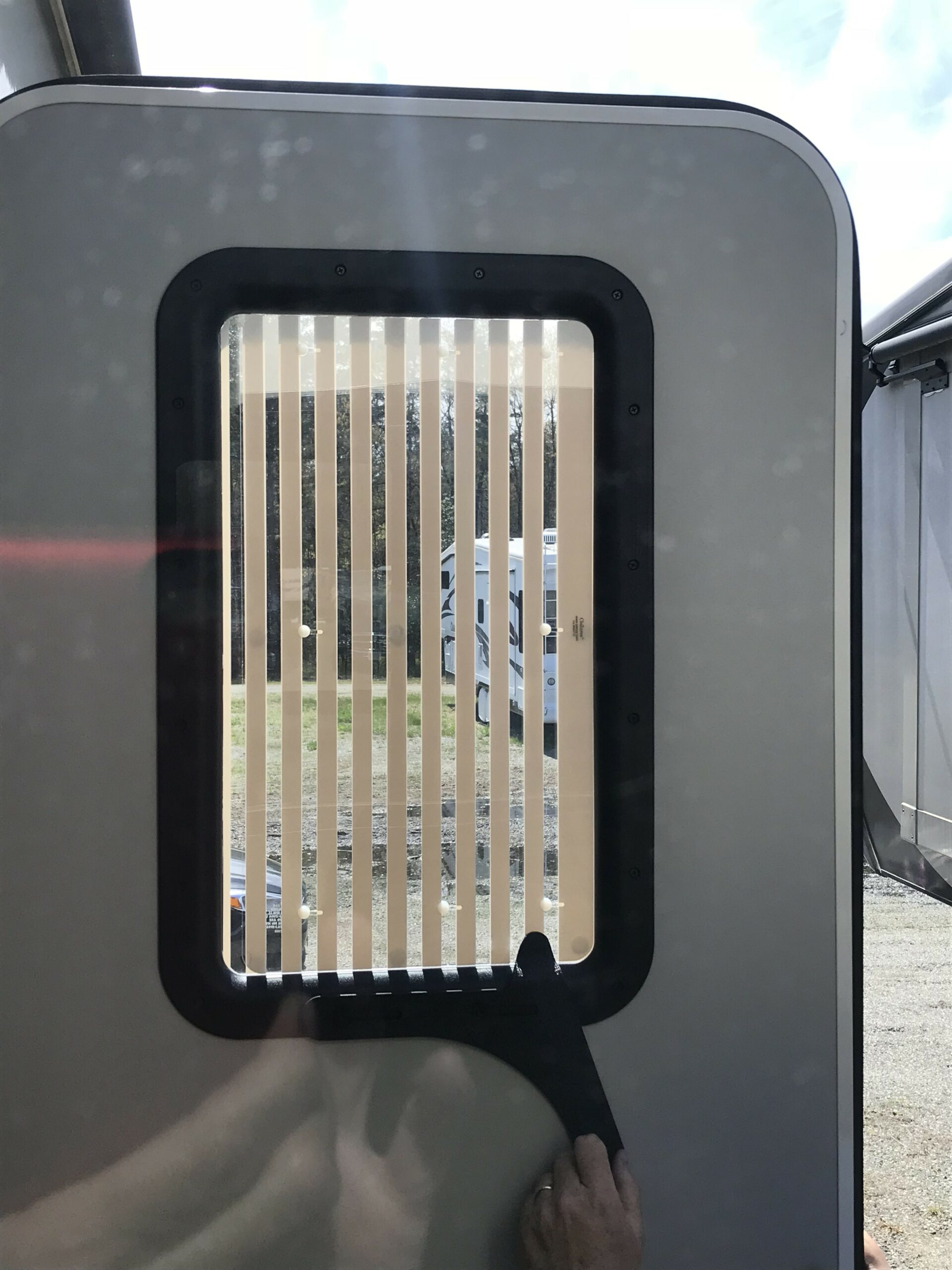 RV Door Window Shade 1