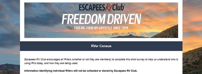 Escapees RV Club solicits consumer input 1