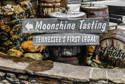 Ole Smoky Moonshine tasting sign