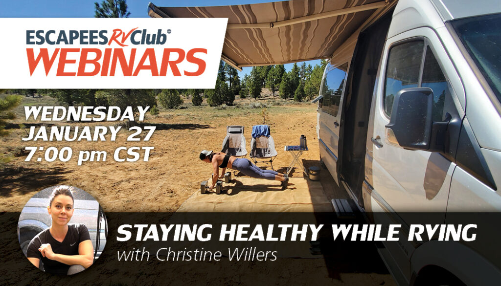 Staying Healthy while RVing webinar cover