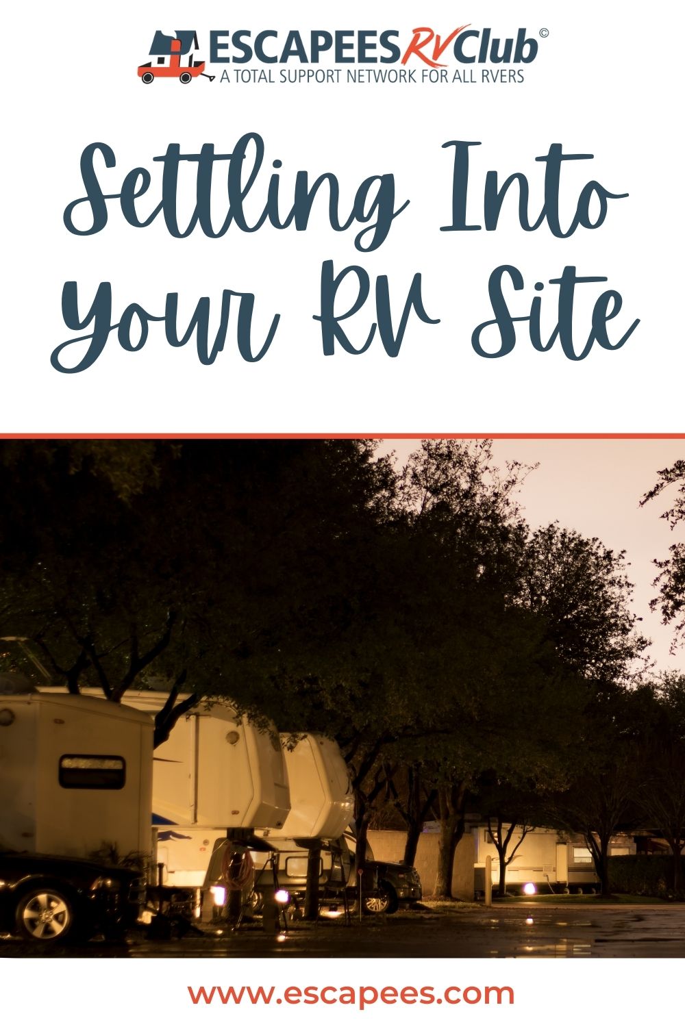Settling into your RV site