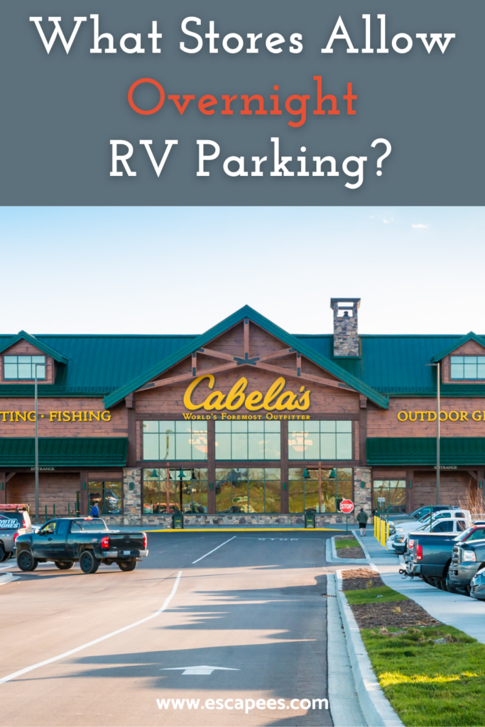 What Stores Allow Overnight RV Parking? 6