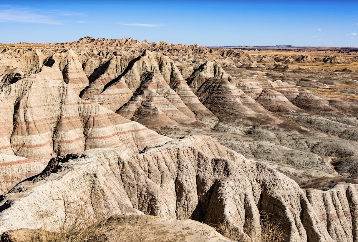 photo of Badlands national park in SD