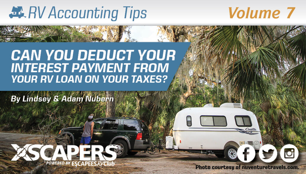 Can You Deduct Your Interest Payment from Your RV Loan on Your Taxes? 1