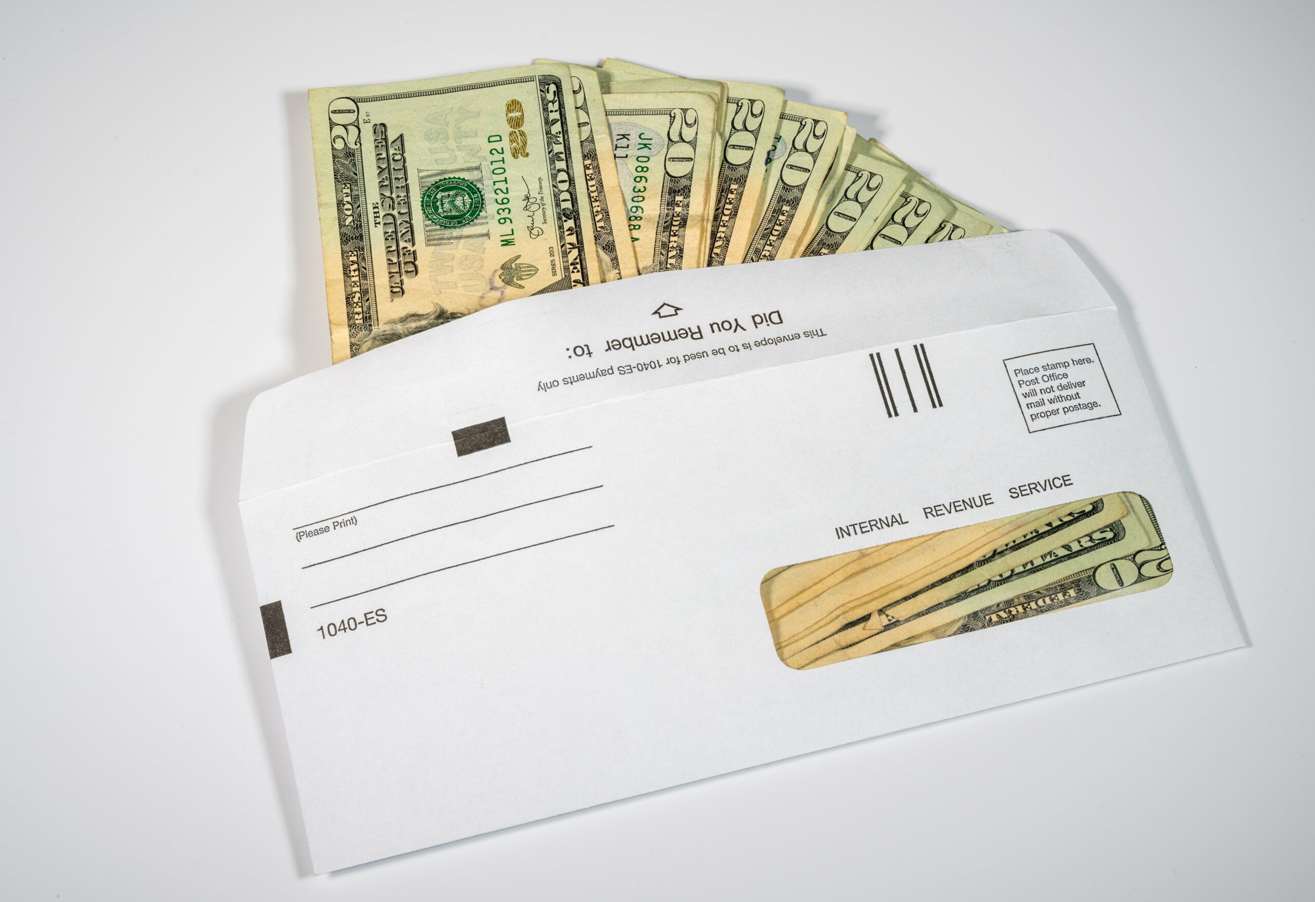 envelope of cash representing paycheck protection program