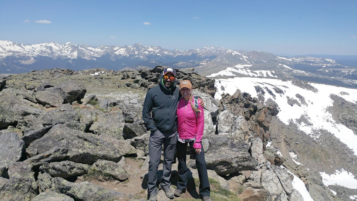 Julie and Reet Hiking Rocky Mountain NP
